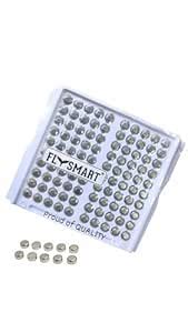 Flysmart LR41 AG3 SR41 1.5V Alkaline Button Coin Cell Electronics ...
