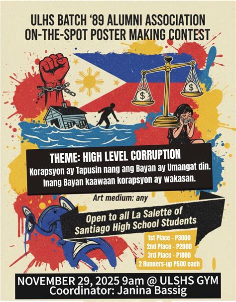 Poster Making Contest, Santiago City, Tuguegarao City, 30 November 2025 ...