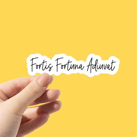 Luck Favors the Bold Laptop Sticker Fortis Fortuna Adiuvat Kindle ...