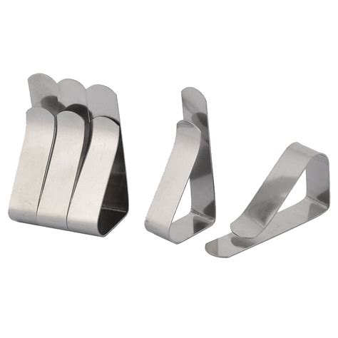 Stainless Steel Leaf Shape Table Cloth Cover Clip Home Clamp Holder4pcs ...