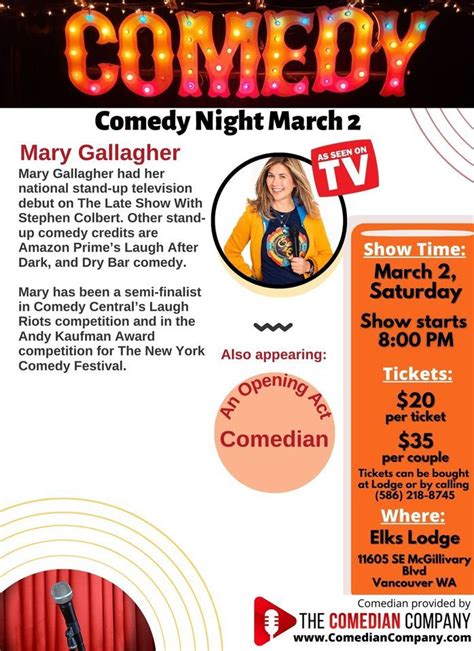 Comedy Night - Open to the public, Vancouver Elks 823, March 2 2024 ...
