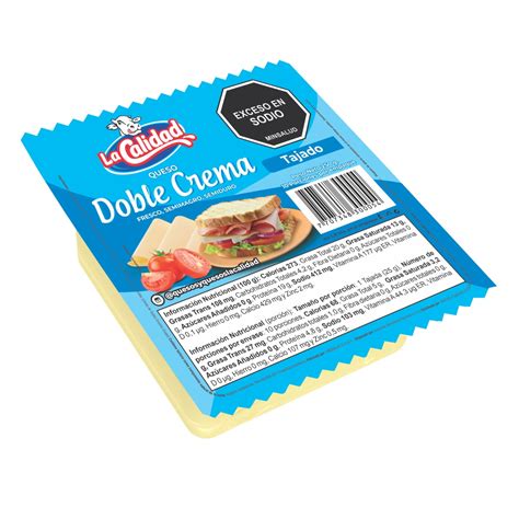 QUESO DOBLE CREMA TAJADO LA CALIDAD X 250 G - Quesos y Quesos La ...