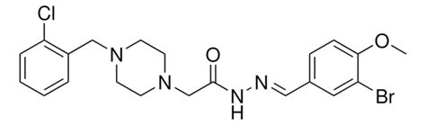 N'-(3-BR-4-METHOXYBENZYLIDENE)-2-(4-(2-CL-BENZYL)-1-PIPERAZINYL ...