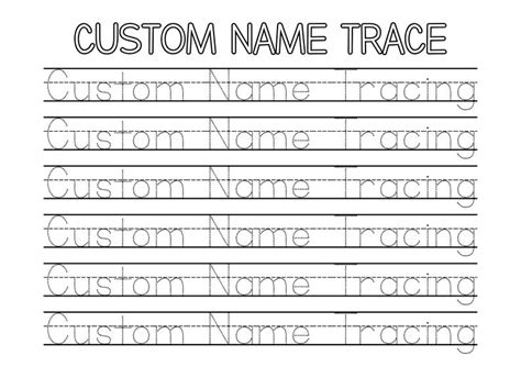 Image result for Custom Name Tracing