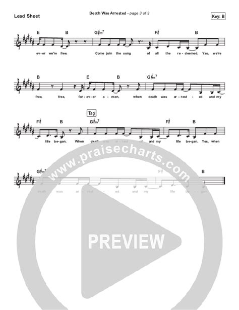 Death Was Arrested (Simplified) Sheet Music PDF (North Point Worship ...