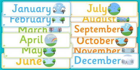 👉 Months of the Year Display Banner Pack (teacher made)