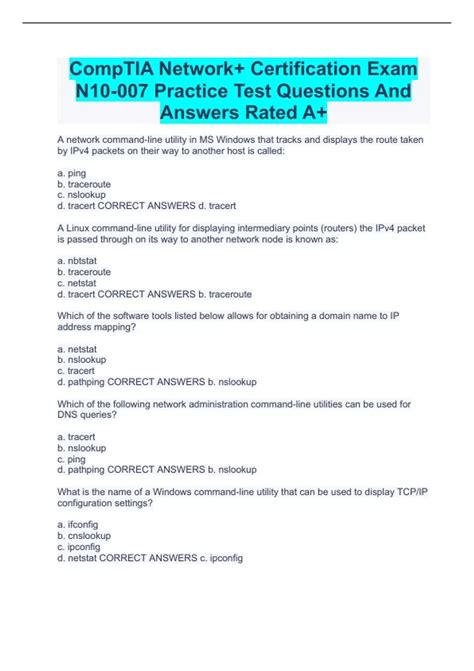 Image result for Networks CompTIA Questions