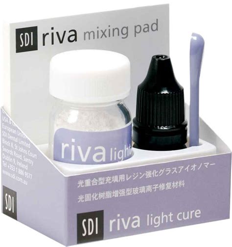 SDI Riva Light Cure Powder & Liquid Kit / Radiopaque Dental Glass Iono ...