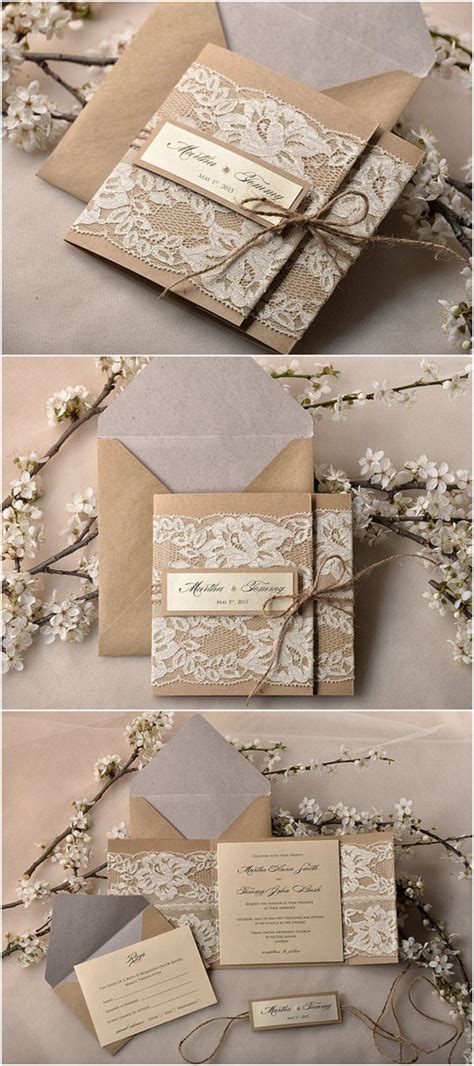 Image result for DIY Rustic Wedding Invitations