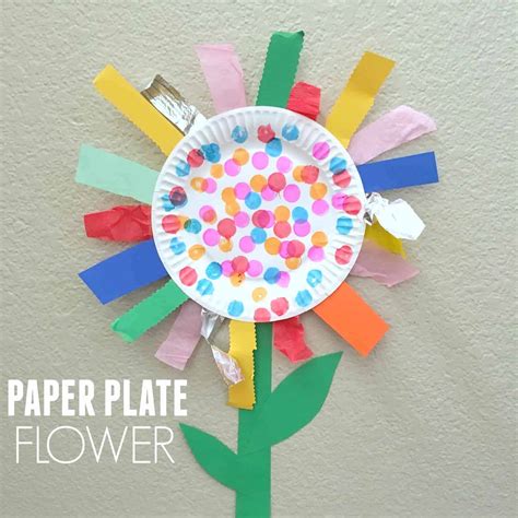 How To Make Paper Plate Flower? Paper Plate Flowers Preschool Easy ...