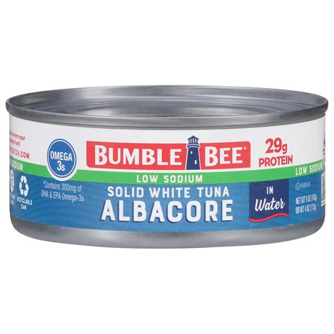 Amazon.com : Bumble Bee Low Sodium Solid White Albacore Tuna in Water ...