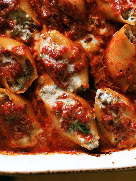 Lasagna Stuffed Shells - Dad With A Pan