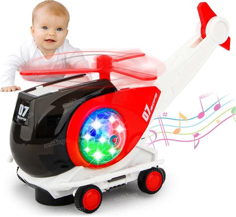 Buy VGRASSP Air Force Helicopter Toy - Bump and Go Action with ...
