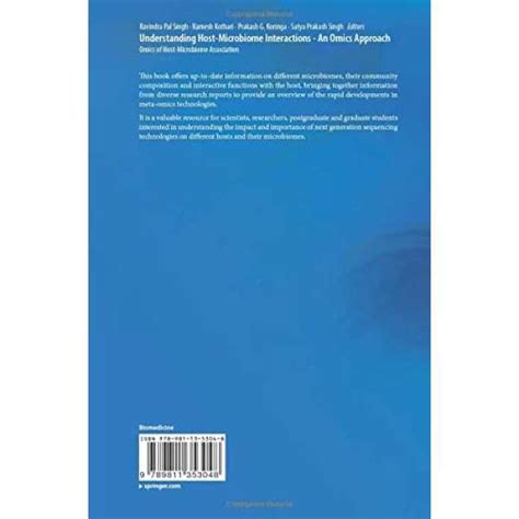 Understanding Host-Microbiome Interactions - An Omics Approach: Omics ...