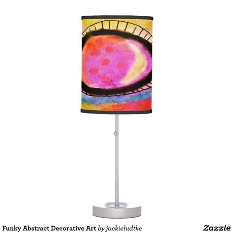 Funky Abstract Decorative Art Table Lamp | Zazzle