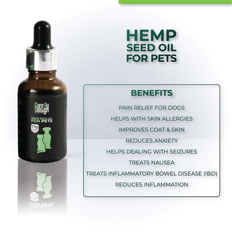 Cure By Design Hemp Seed Oil For Pets 30ML | CannaMeds India