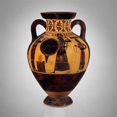 Attributed to the Princeton Painter | Terracotta neck-amphora of ...
