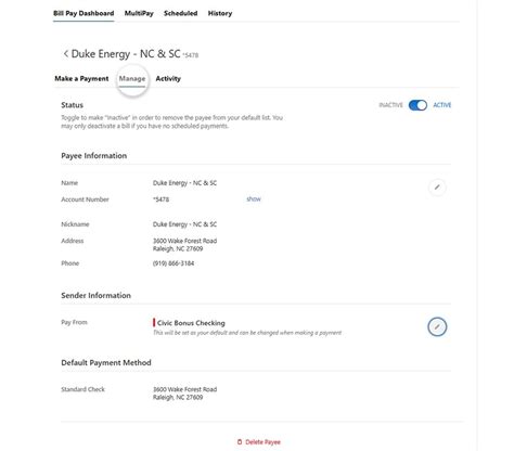 Add new bill pay | Civic Federal Credit Union