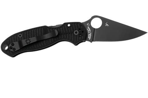 Spyderco Para 3 Salt Black DLC CPM MagnaCut C223GMCBKP Black G10 ...