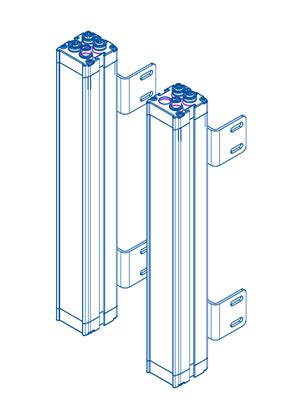 SAFETY LIGHT CURTAIN INTEGRATED MUTING HARDWARE CONFIG T4 - 3D CAD ...