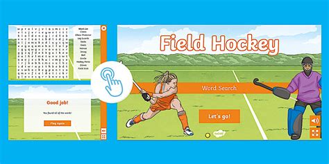 Field Hockey Equipment Word Search | Sports | Twinkl | KS1