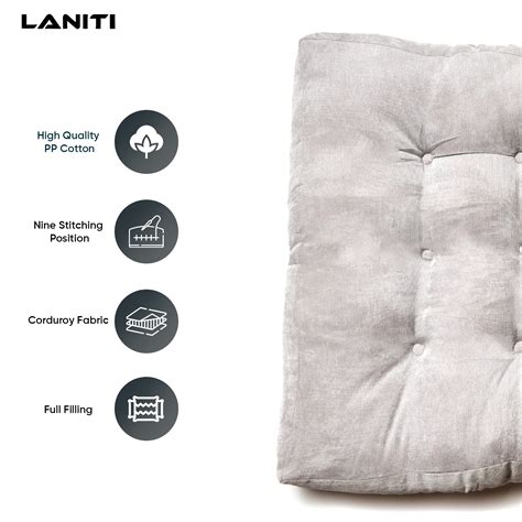 Tufted Extra Large Floor Pillows seating for adults, Soft 24" x 24 ...