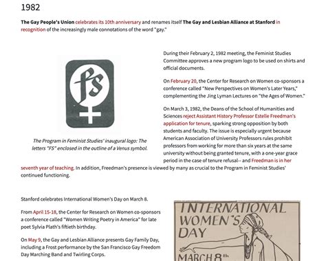 Illuminating Stanford’s feminist and queer history | Historical Society