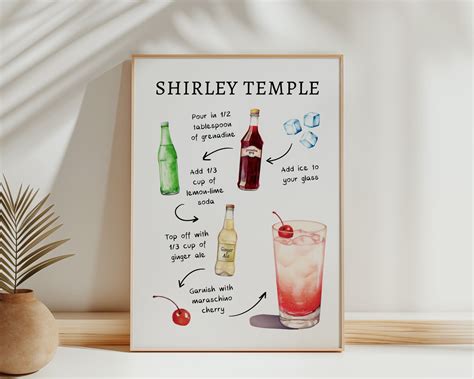 EDITABLE Shirley Temple Bar Sign Template, 0042AA - Etsy Canada in 2024 ...