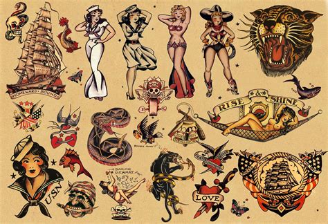 Sailor Jerry Traditional Panther Tattoo - Printable Calendars AT A GLANCE