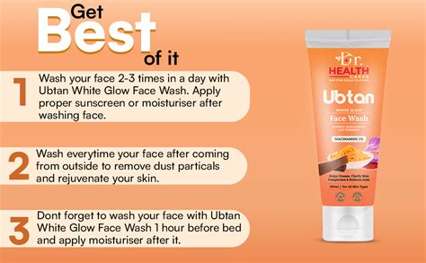 Dr. Health Carre Ubtan White Glow Face Wash for Women & Men (100 ml ...