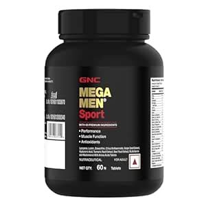GNC Mega Men Sport Multivitamin for Men | 60 Tablets | 43 Premium ...