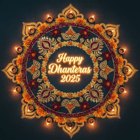 🔥 Happy Dhanteras 2025 Image With Your Name Edit Online Background Fr