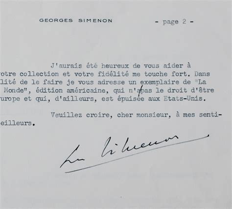 Simenon répond au sujet de ses ouvrages introuvables by Simenon Georges ...