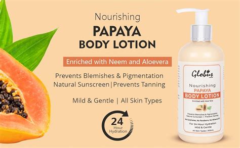 Buy Globus Naturals Nourishing Papaya Body Lotion 300 ml Online at Low ...
