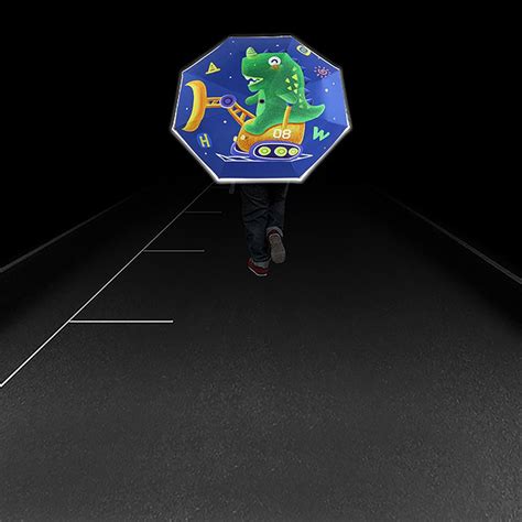 Dump Truck Dino theme Rain & All Season Umbrella for Kids - Little ...