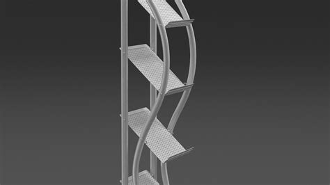3D Mockup Magazine Stand Aluminium with Magazines | 3D Molier International