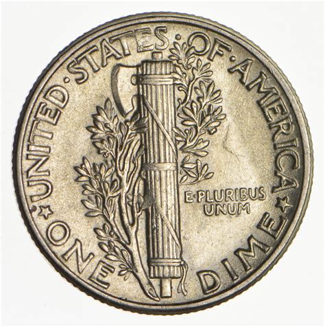 Ch AU/Unc 1944 Mercury Liberty Dime - 90% Silver - High Grade ...