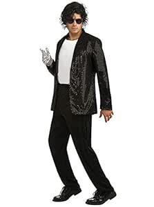 Buy Rubie's Costume Black Sequin Billy Jean Jacket, Small, Small Online ...