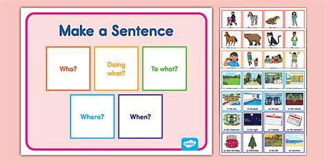 Build a Sentence Activity | K-2nd Grade | Twinkl USA