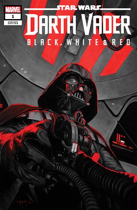 STAR WARS DARTH VADER BLACK WHITE AND RED #1 E.M. GIST EXCLUSIVE OPTIO ...