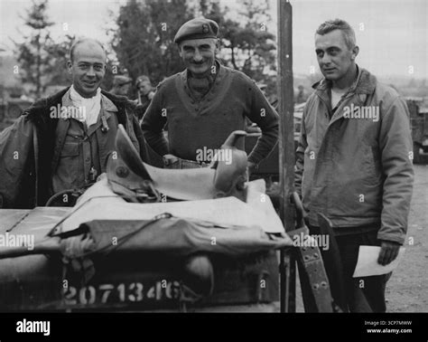L to R - Col William *****, C.O. 7th Cavalry, Brig. B. A. Coad and ...