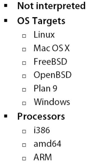 GO(Golang) programming language. Compiled Garbage Collected Concurrent ...