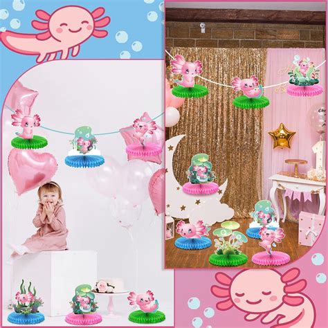 Eersida 9 Pcs Axolotl Birthday Party Decorations Axolotl India | Ubuy