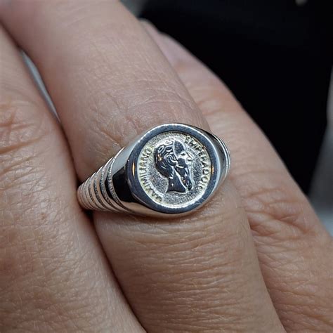 Coin Ring - Sterling Silver Jewellery - Simply Silver