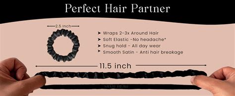 SILVR BEAR Luxury Satin Scrunchies SAME 6 COLORS AS PIC, Anti-Hair ...