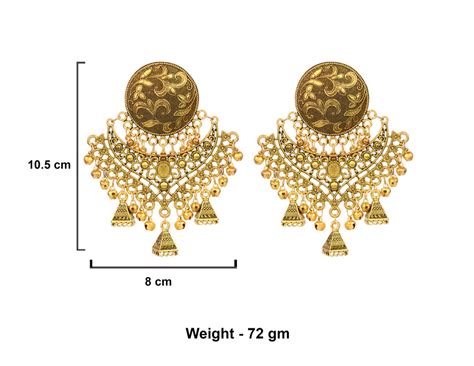 Oxidised Jhumka Earrings for Women and Girls-RB332 — RB India Jewellery