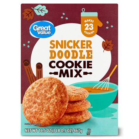 Great Value Snickerdoodle Cookie Mix, 16.5 oz Box