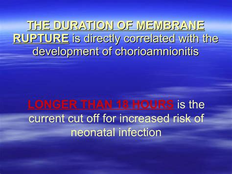 Prolonged Rupture Of Membranes | PPT