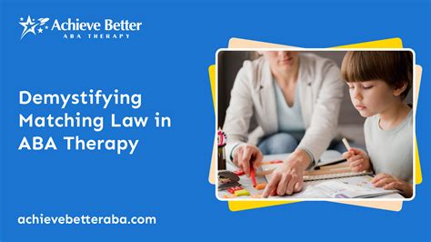 Demystifying Matching Law in ABA Therapy | Achieve Better ABA