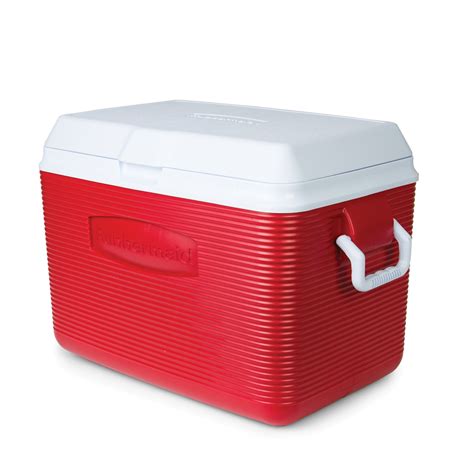 Rubbermaid Victory 48 Quart Hard Sided Cooler, Red - Walmart Business ...